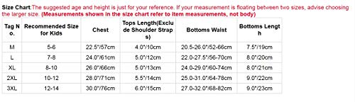 dPois Kids Girls' Polka Dot Strappy Top Bra with Shorts Set for Sports Workout Gymnastics Leotard Dancing Pink (Sequins) 8-10 - Thumbnail 7