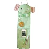 Leegoal Wall Hanging Storage Bag 3 Pockets 3 Designs (elephant)