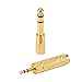 eBoot 8 Pieces Instrument Adapter, Headphone Adapter Gold Stereo Adapter 6.35 mm to 3.5 mm, 3.5 mm to 2.5 mm Audio Mic Plug Adapter