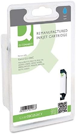 Q-Connect Canon CLI-526C Remanufactured Cyan Inkjet Cartridge 4541B001