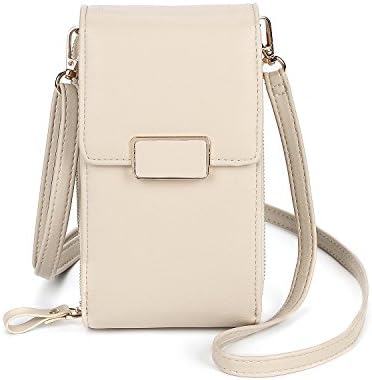 Love Trove Claire Wallet with Cell Phone Crossbody (Beige)