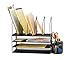 Desk Organizer Set All in Adjustable Desktop Organizer, Comes with Removable Extra Supply Organizer Caddy