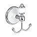 MODONA Double Robe & Towel Hook - White Porcelain & Chrome - Arora Series - 5 Year Warrantee