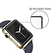 Apple Watch 42mm Screen Protector, Amoner iWatch Tempered Glass Screen Film [Full Coverage][2.5D Curved Edge] for 42mm iWatch Series 3/2/1 (Black)