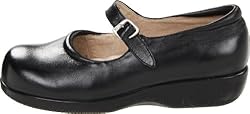 SoftWalk Women's Flats, Black Soft Leather, 8.5