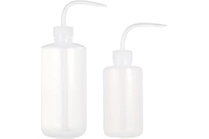 DOWEI Wash Bottle,Squeeze Bottle,LDPE,250ml/8OZ,500ml/16OZ,Plastic Tattoo Green Soap Washing Bottle(250ML+500ML)