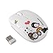 Sungwoo Wireless Mouse 2.4GHz Silent Mouse with Cute Little Bird Design and Nano Receiver for PC Laptop Desktop - White Bird