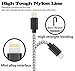 iPhone Charger, Lightning Cable, 4Pack 3FT 6FT 6FT 10FT to USB Syncing Dataand Nylon Braided Cord Charger Compatible with iPhone/XS/XR/X/8/8 Plus/7/7 Plus/6S/6 Plus/iPad iPod More (Silver Gray)