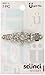 Scunci Effortless Beauty Metal Rhinestone Auto Clasp Barrette, Colors May Vary