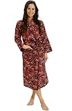 Del Rossa Women's 100% Flannel Cotton Bathrobe Robe