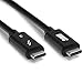 OWC Premium Thunderbolt 3 (40Gb/s) USB-C Cable, 1.0 Meter (39 inch, 3.2 feet), Black, (OWCCBLT3A1.0BP)