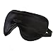 OOSilk 19mm Mulberry Silk Sleep Mask, Black