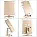 Magicfly Vanity Mirror Lighted Makeup Mirror 10X 3X 2X 1X Magnifying Mirror with 21 LED Lights, Trifold Mirror with Touch Screen, Adjustable Brightness & Stand, Dual Power Supply Mode, Gold