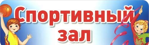 Детский Сад. табличка на дверь ап.324x106.спортивный зал (9785994909997)