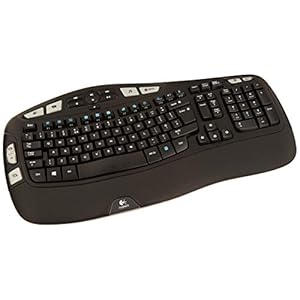 Logitech Wireless Keyboard K350, QWERTY UK English Layout - Black