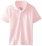 Classroom Little Boys' Toddler Short Sleeve Pique Polo, Pink, 3T