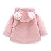 LvYinLi Baby Girls Fur Winter Warm Coat Jacket with Cute Bag Girls Thick Warm Clothes (0-6 Months, Pink)