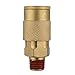 12PCS Air Fittings, Drillpro Pneumatic Quick Connect, Brass Air Coupler and Steel Plug Kit, 1/4'' NPT I/M, for Air Line, Air Compressor,Air Drill etc Pneumatic Tool Quick Connect