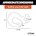 CURT 81950 5/16-Inch Forged Steel Clevis Slip Hook with Safety Latch, 18,000 lbs, 3/4-In Opening, 3/8