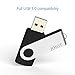 JOIOT 32GB USB 3.0 Flash Drive 2 Pack Thumb Drive High Speed 32gb Memory Stick Pendrive Fold Storage Keychain Jump Drive Zip Drive（Black&Red）