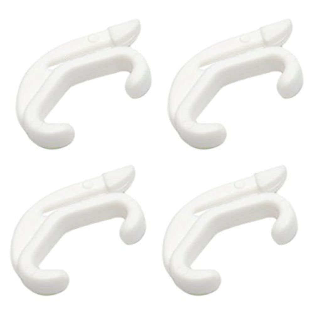 Merriway BH03645 (50 Pcs) Curtain Track Rail Gliders Hooks to fit Swish Valance Track - Pack of 50 Pieces