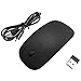 Wireless Mouse, Champhox 2.4GHz Noiseless 3 Adjustable DPI Level with Nano Receiver Silent Portable Rechargeable Cordless Mute Mice for Computer, Notebook, Mac, Laptop (Black)