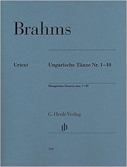 ブラームス: ハンガリー舞曲集 第1番-第10番/原典版/Koenen運指/Cai編/ヘンレ社/ピアノ・ソロ