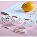 Colored Contact Lens Case for Women Men, BUVE Hard RGP Contact Lens Organizer Case with Carrying Travel Holder - 6 Pack