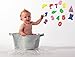 2 x Bath Toy Organizer + 6 Ultra Strong Suction Cups + Bonus Numbers & Shapes Bath Toys - The Perfect Bath Toy Holder Set For Kids, Toddlers & Adults - Bath Storage For Mold Free Toys