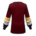 Moilant Women T Shirts Color-Block Sleeves Tops Loose O-Neck Blouse Tunics Redthumb 4