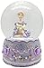 Lightahead® Sitting Ballerina 100MM Polyresin Music Water Snow Globe with Inside Figurine Revolving Playing Tune SWAN Lake (Purple)