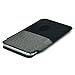 Dockem Luxe Wallet Sleeve for Samsung Galaxy S10 Plus, S9 Plus S8 Plus: Synthetic Leather Card Case in Twill Canvas Style: Ultra Slim Professional Pouch Cover with 2 Card Holder Slots [Black/Grey]