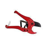 ABN | PVC Pipe Cutters – 1-5/8” (42mm) Ratcheting Pex Tubing Cutter Tool CPVC Cutters Plastic Tube Cutter
