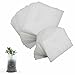 200 Pieces Biodegradable Non-Woven Nursery Bags Plant Grow Bags Fabric Seedling Pots, White