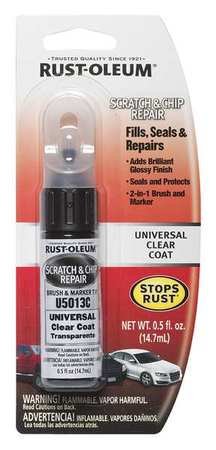 Automotive Touch Up Paint, Clear, 0.5