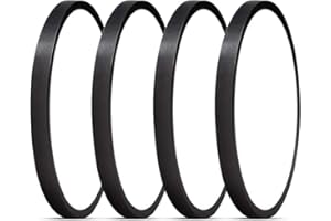 TALOYA Black Led Light Fixture Ceiling Flush Mount, Surface Mounted Fixture for Bedroom Office Porch Stairwell Utility Room 12 Inch 5CCT Lighting Options 4-Pack