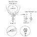 EVER FAITH Wedding Bridal Teardrop Flower Bow Rhinestone Crystal Statement Necklace Dangle Earrings Set Clear Silver-Tone
