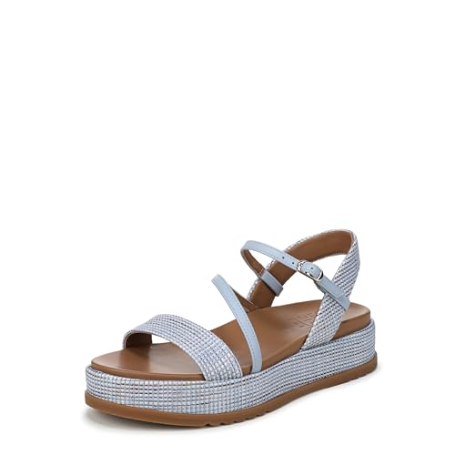 Naturalizer Women's Zayda Sandal Ice Blue Raffia 10 M