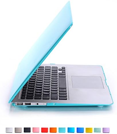 Valawy - Newest Version 13-inch Romantic Blue Rubberized Hard Case for MacBook Air 13.3" (A1466 / A1369) Shell Cover - ROMANTIC BLUE