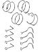 FIBO STEEL 9-84 Pcs 20G Nose Rings Hoops Stainless Steel Screw Stud Rings Piercing Jewelry CZ Inlaid