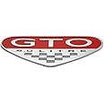 Pontiac GTO 6.0L Fender Emblem Badge RED Style
