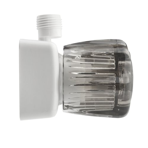 Dura Faucet DF-SA100S-WT RV Shower Faucet Valve Diverter with with Smoked Acrylic Knobs (White) - Thumbnail 3