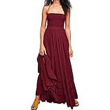 sachin and babi light blue dress R.Vivimos Women Summer Half Sleeve Cotton Ruffled Vintage Elegant Backless  A Line Flowy Long Dresses (Small, Beige-1) at Amazon Women's Clothing store main image 0