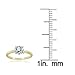 Hoops & Loops Yellow Gold Flashed 925 Sterling Silver 1.0ct Round Brilliant Cut Cubic Zirconia Solitaire Engagement Bridal Wedding Statement Band Ring for Women, Size 8