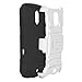 Amzer AMZ95272 Dual Layer Hybrid Kickstand Case Cover for Samsung GALAXY Nexus I515/L700 - 1 Pack - Retail Packaging - White/Black
