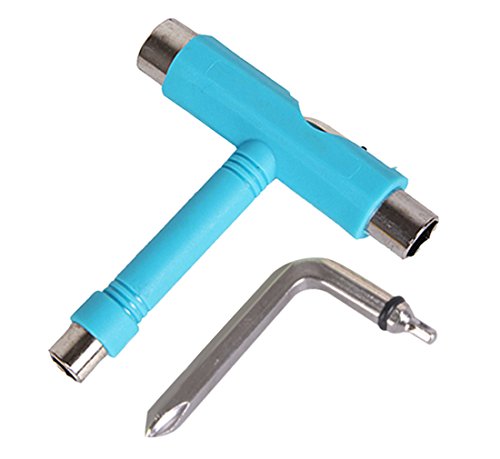 All-In-One Multi-function Portable Skateboards Longboards Screwdriver Socket T-Tool Repair,Tighten,Assembly Tools Set - 6color Available