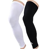 Kuangmi Leg Compression Sleeve (1 pair) Breathable UV Sun Protection Women & Men Basketball,Running,Cycling,Pain Relief,Shin Splints