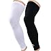 Kuangmi Leg Compression Sleeve (1 Pair) Breathable UV Sun Protection Women & Men Basketball,Running,Cycling,Pain Relief,Shin Splints