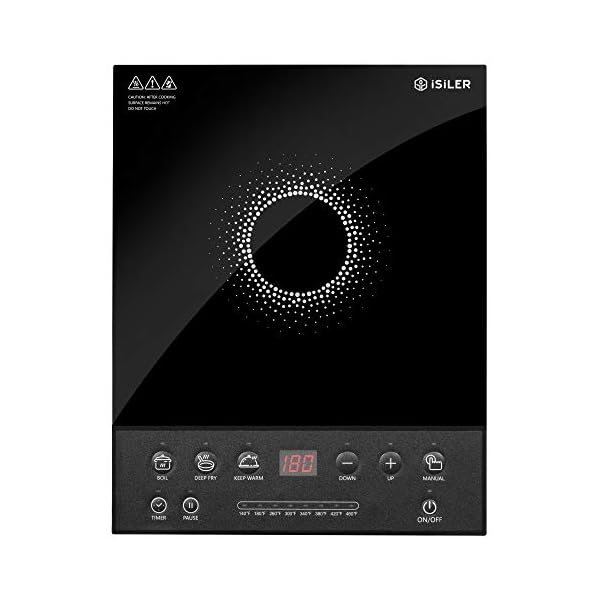 Portable Induction Cooktop, iSiLER 1800W Electric Induction Cooker