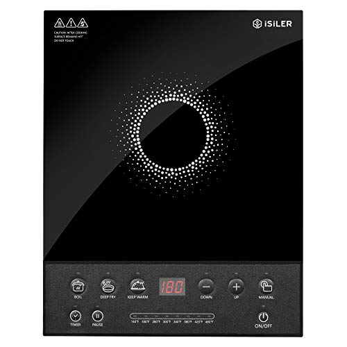 Portable Induction Cooktop, iSiLER 1800W Electric Induction Cooker
